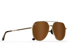 Tangle Free Aviator Hex - Amber Gold Polarized