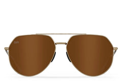 Tangle Free Aviator Hex - Amber Gold Polarized