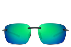 Huron Matte Black - Emerald Polarized